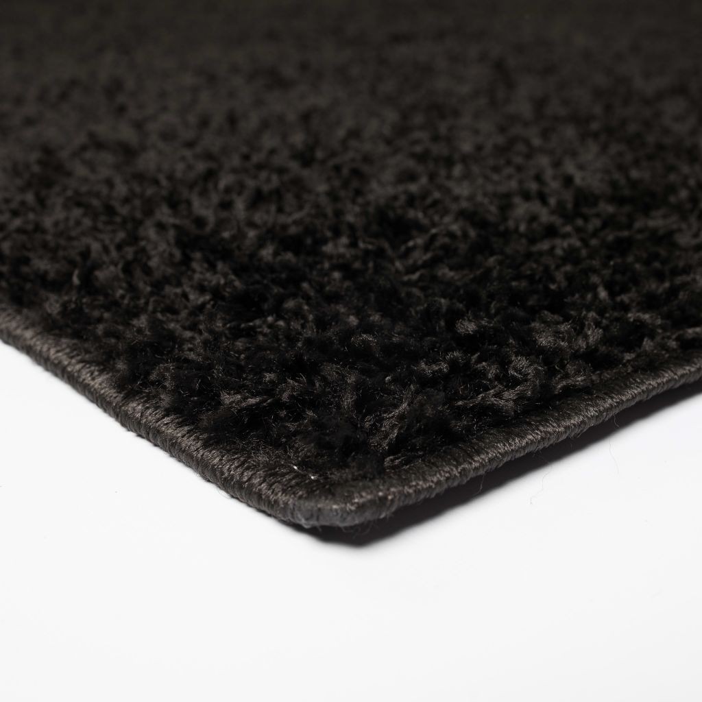 vidaXL Shaggy Area Rug 80x150 cm Black